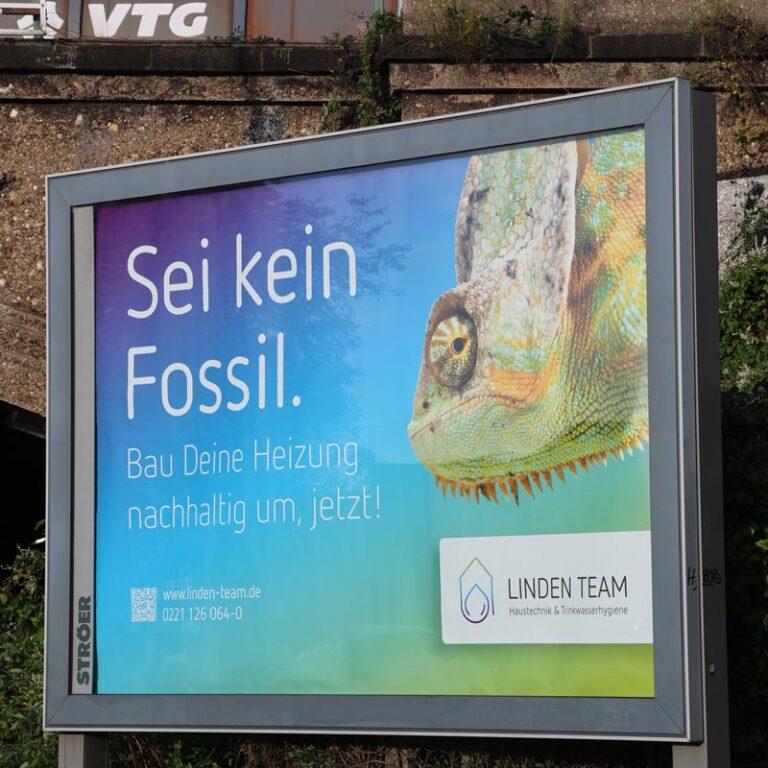 Vorschau – Sei kein Fossil – Kampagne – Bild 4 – LINDEN TEAM Köln – Foto: Eduard Bopp